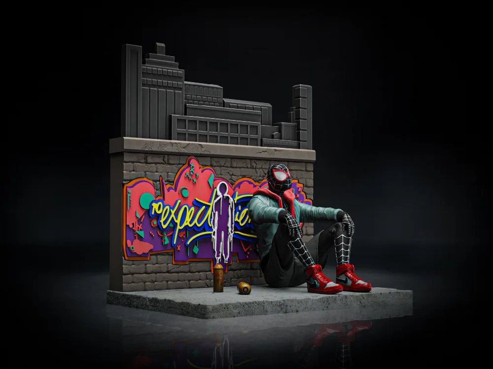 Miles Morales Diorama