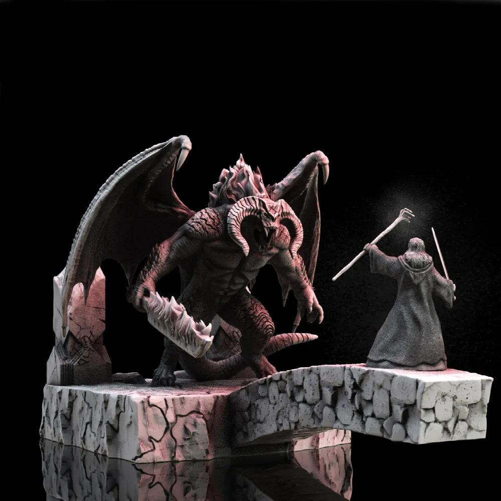 Balrog vs Gandalf Diorama